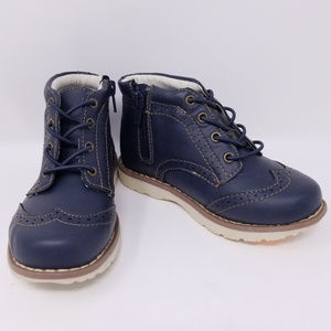 Boys' Prentice Wingtip Navy boots